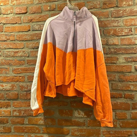 Free People FP Movement Split Second Half Zip Pullover Sweatshirt - Picture 4 of 4